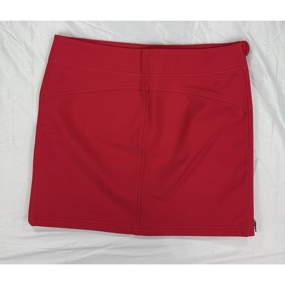 Title Nine Skirt,‎ Cold Killer Fleece Lined Mini Red Pink Size 8 - Picture 2 of 8